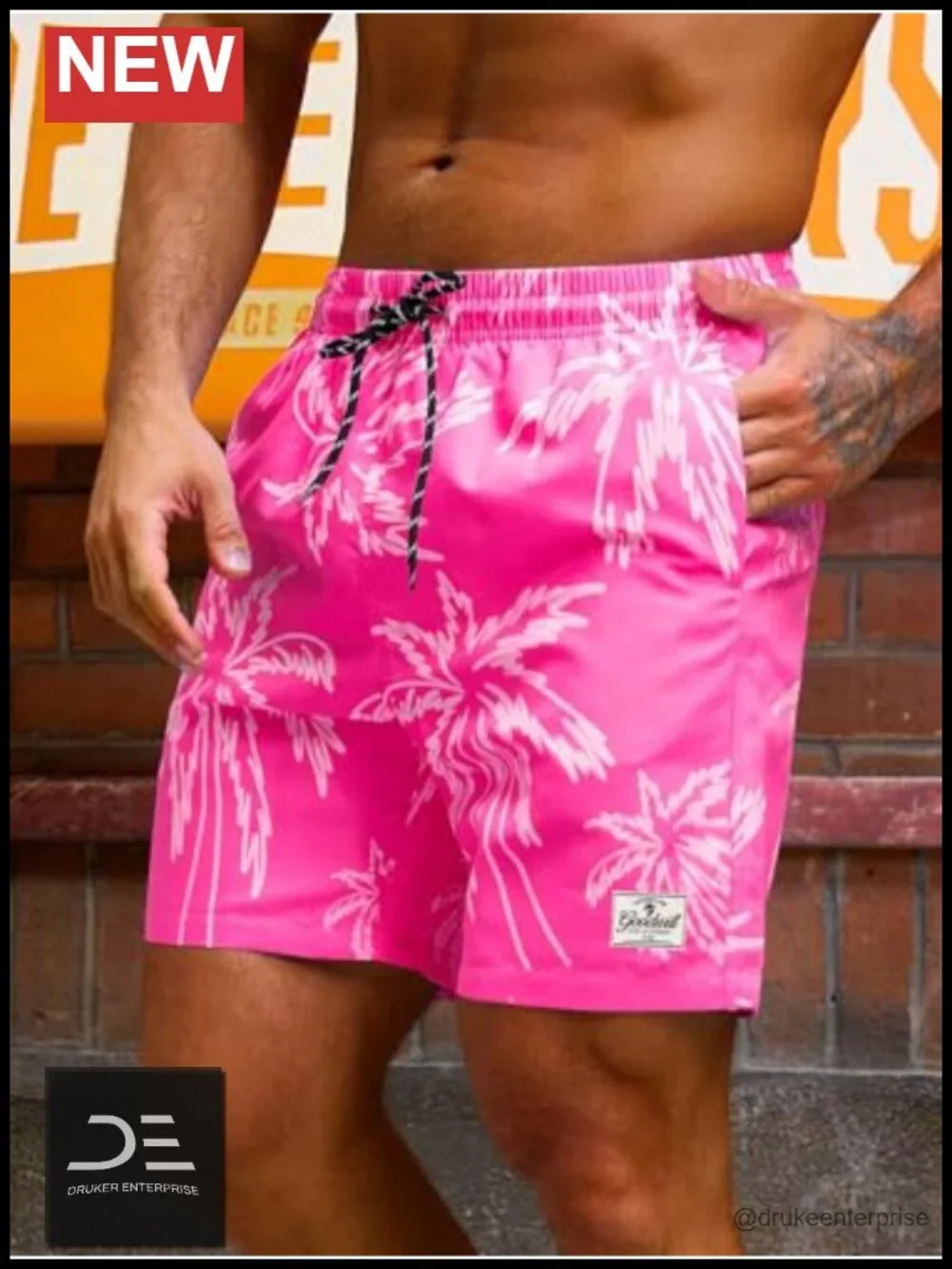Men's Quick Dry Swim Trunks with Pockets Board Shorts